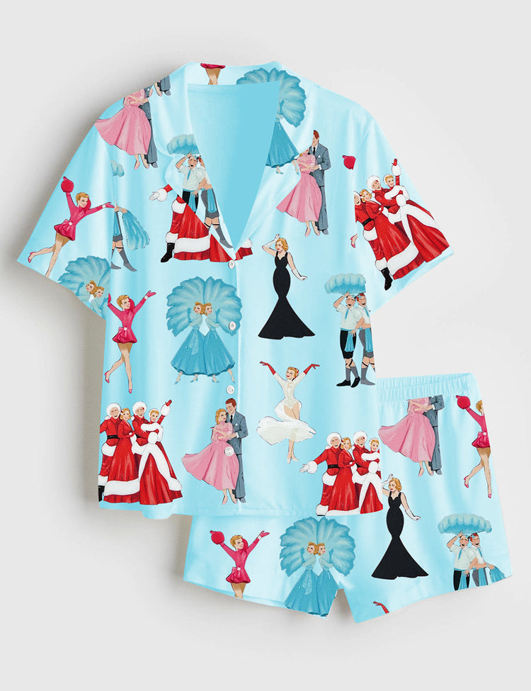 Women's White Christmas Movie Pajama Set