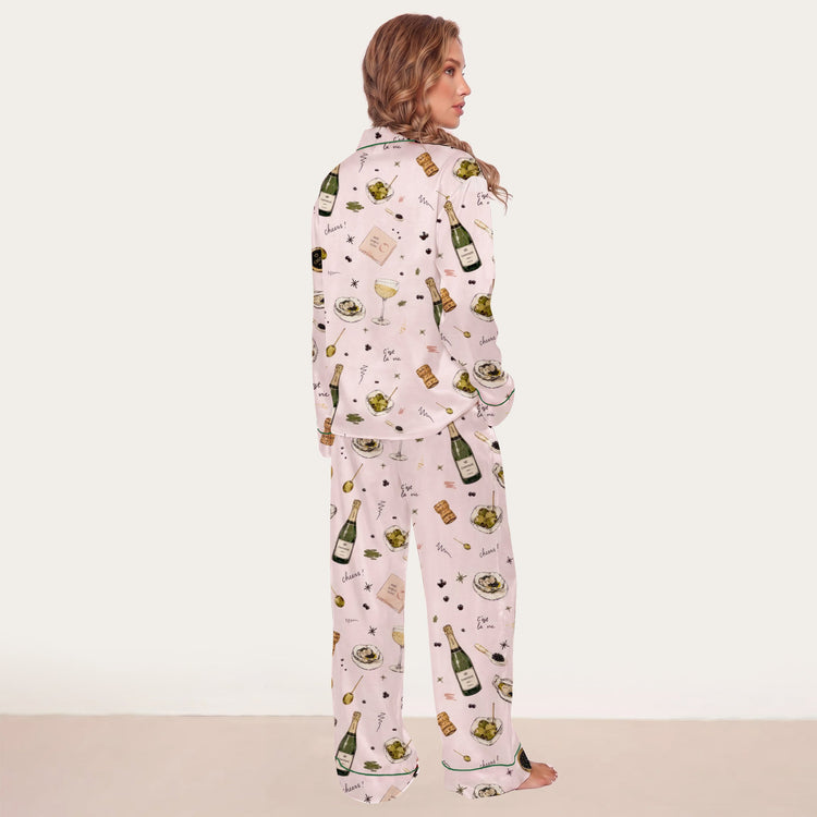 
                    
                      Women's Botanical Garden Long Sleeve Silky Satin Pajama Set alternate view
                    
                  