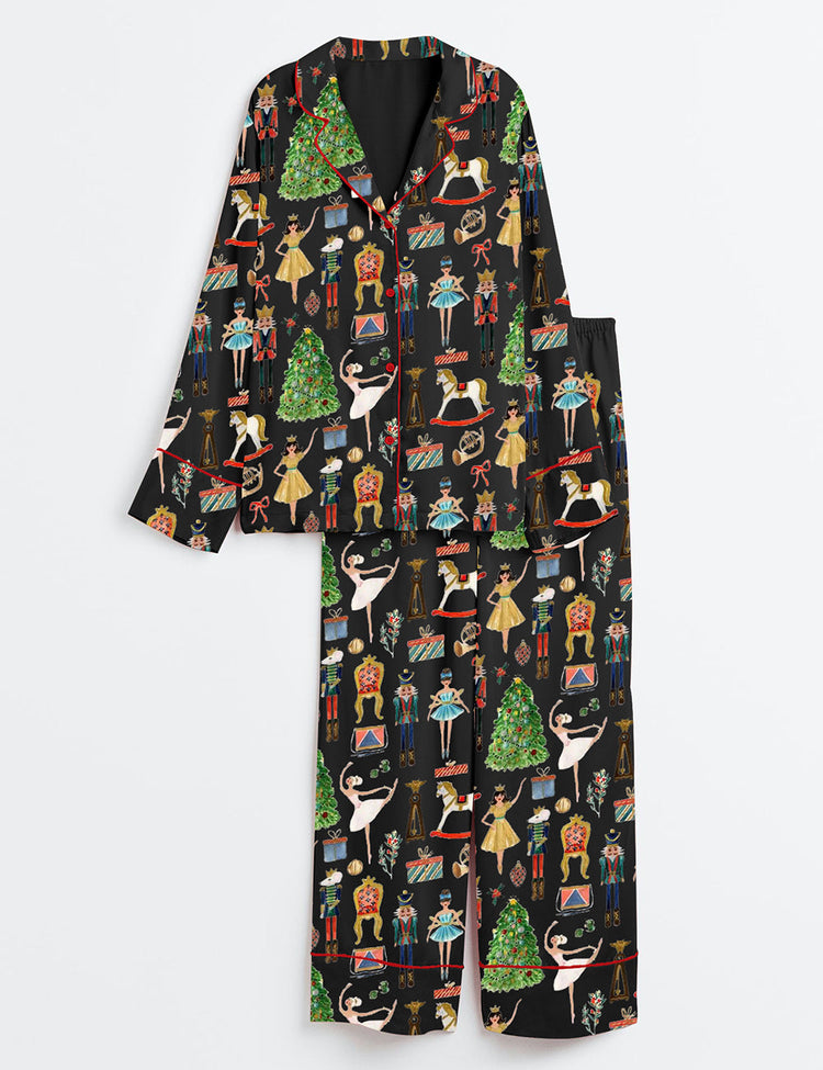 Women's Christmas Nutcracker Pajama Set